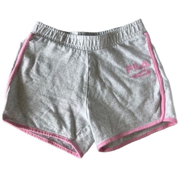 Fila Other - Fila girls size medium 10/12 shorts Gray Grey Pink Logo